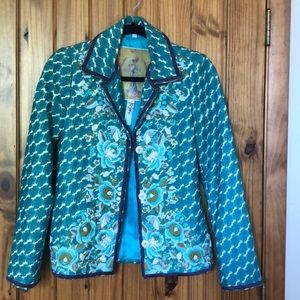 Biya Blazer, embroidered, XS. Very vintage 70s